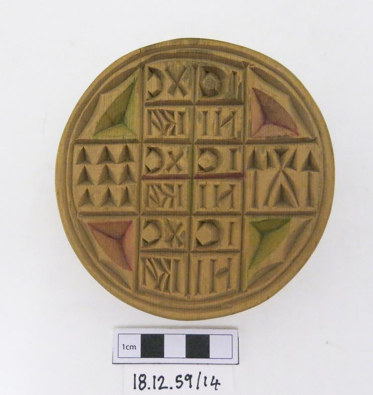 communion bread stamp (stamp (ritual & belief: religious buildings & furnishings))