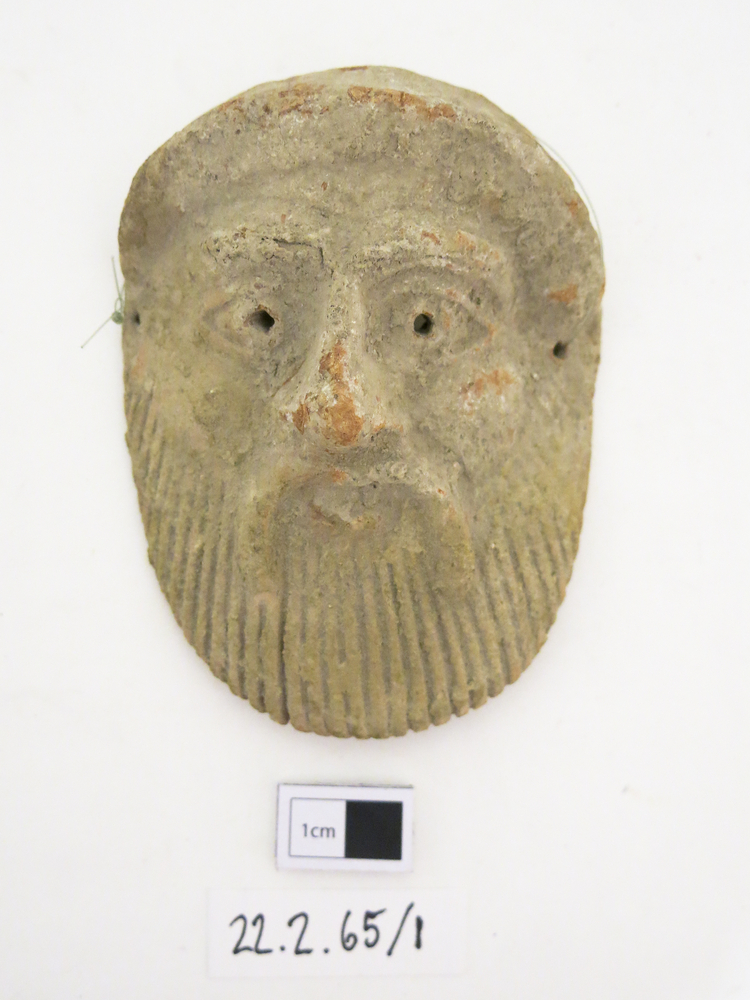 Image of mask; protective charm