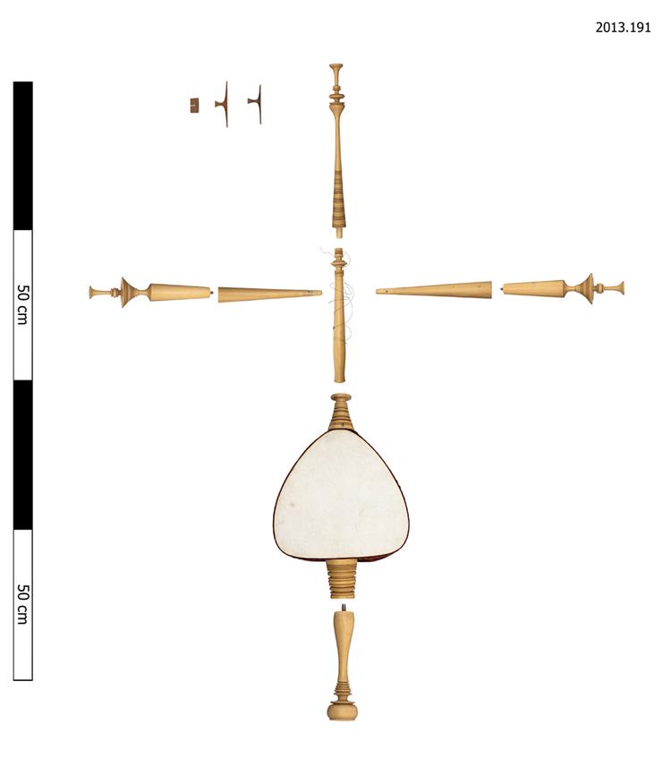 Image of 321.311-71 Spike bowl lutes sounded by bowing with a bow