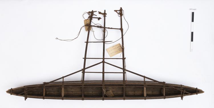 Image of plank built boat model