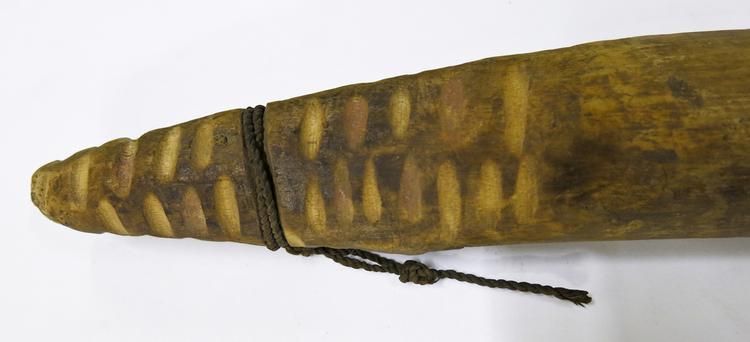Frontal view of part of Horniman Museum object no 12.168