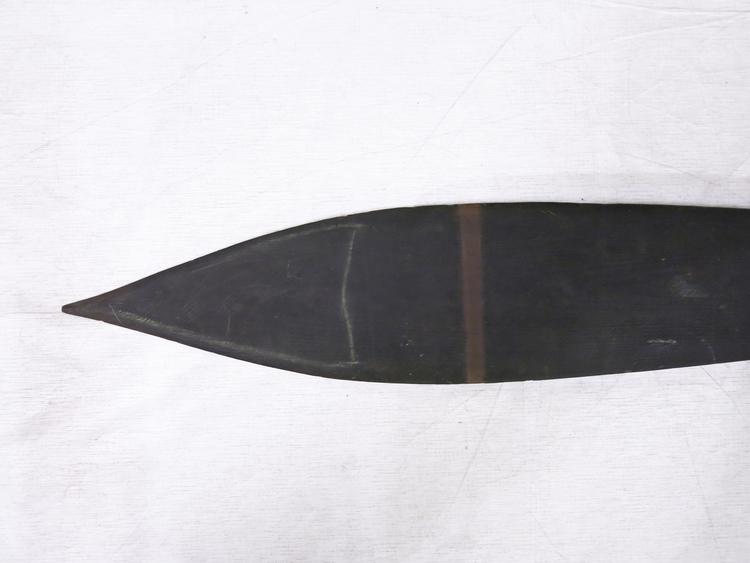Detail view of blade of Horniman Museum object no 9.834