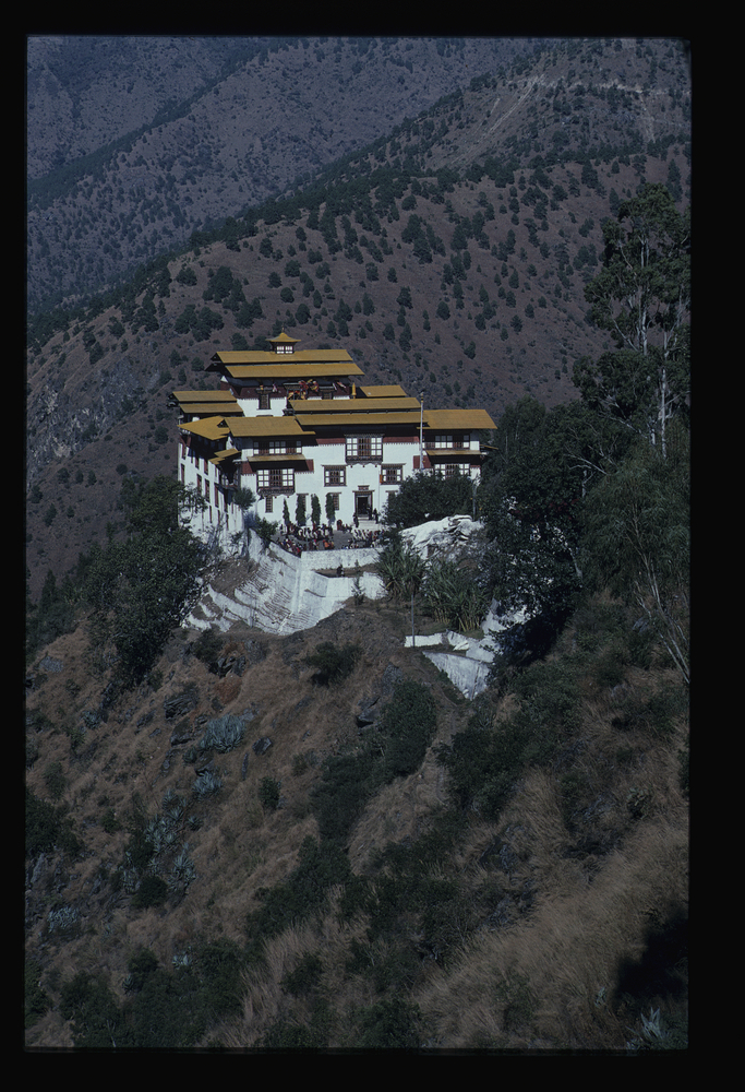 Image of Slide of a procession of deity at Tashigang