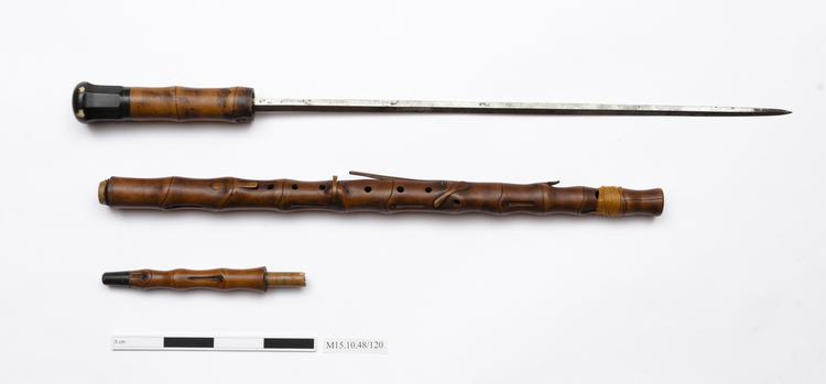 sword stick; walking stick; clarinet