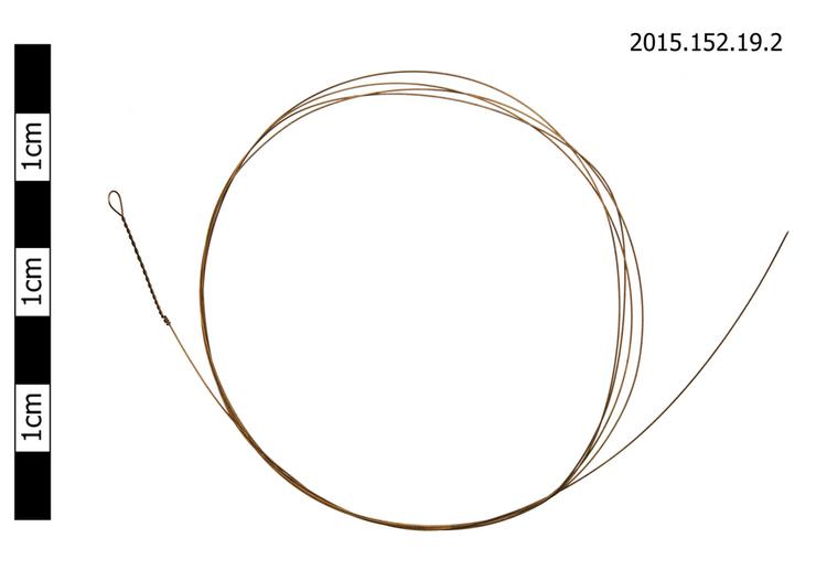 General view of spare string of Horniman Museum object no 2015.152.19.2