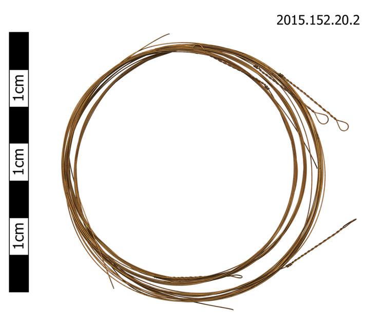 General view of spare strings of Horniman Museum object no 2015.152.20.2