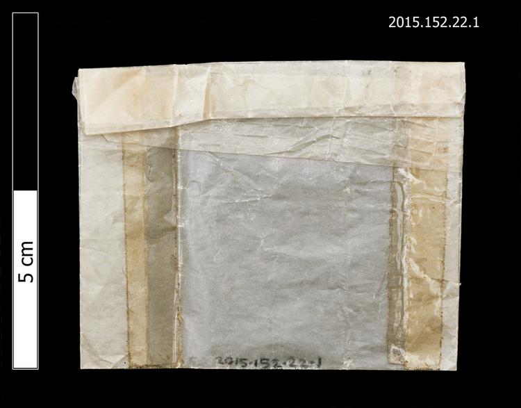 General view of envelope for spare string of Horniman Museum object no 2015.152.22.1