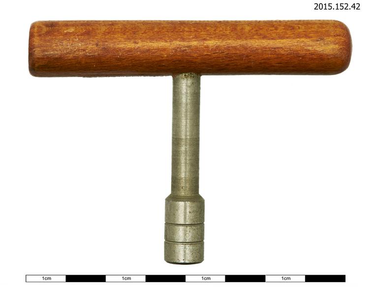 General view of clavichord tuning hammer   of Horniman Museum object no 2015.152.42