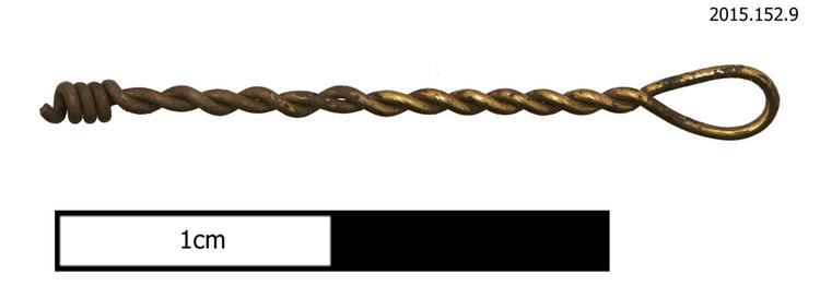 General view of broken string hitchpin loop of Horniman Museum object no 2015.152.9