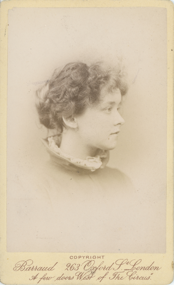 Image of Carte de visite featuring a photograph of an unknown woman