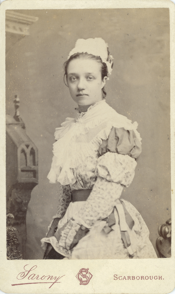 Image of Carte de visite featuring a photograph of Annie Elizabeth Fredericka Horniman