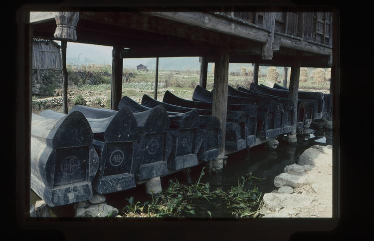 Image of 35mm slide: Coffins