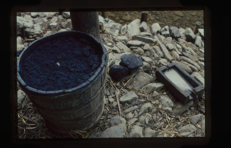 Image of 35mm slide: Indigo tub