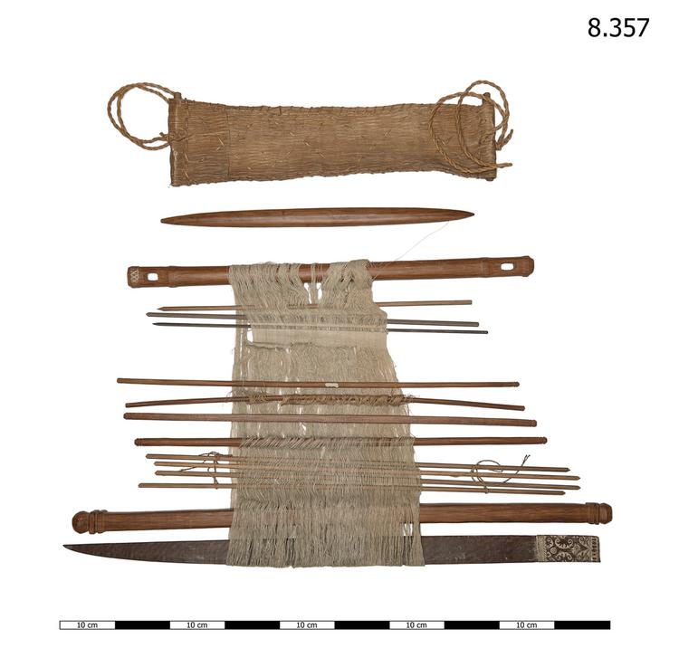 backstrap loom; sample (textileworking: weaving); textile