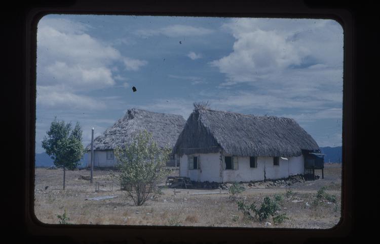 Colour slide of two buildings