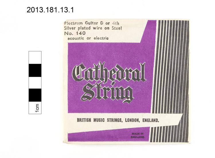 image of zither; envelope (documentary artefact)