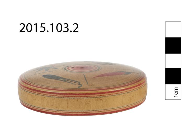 General view of lid of Horniman Museum object no 2015.103.2