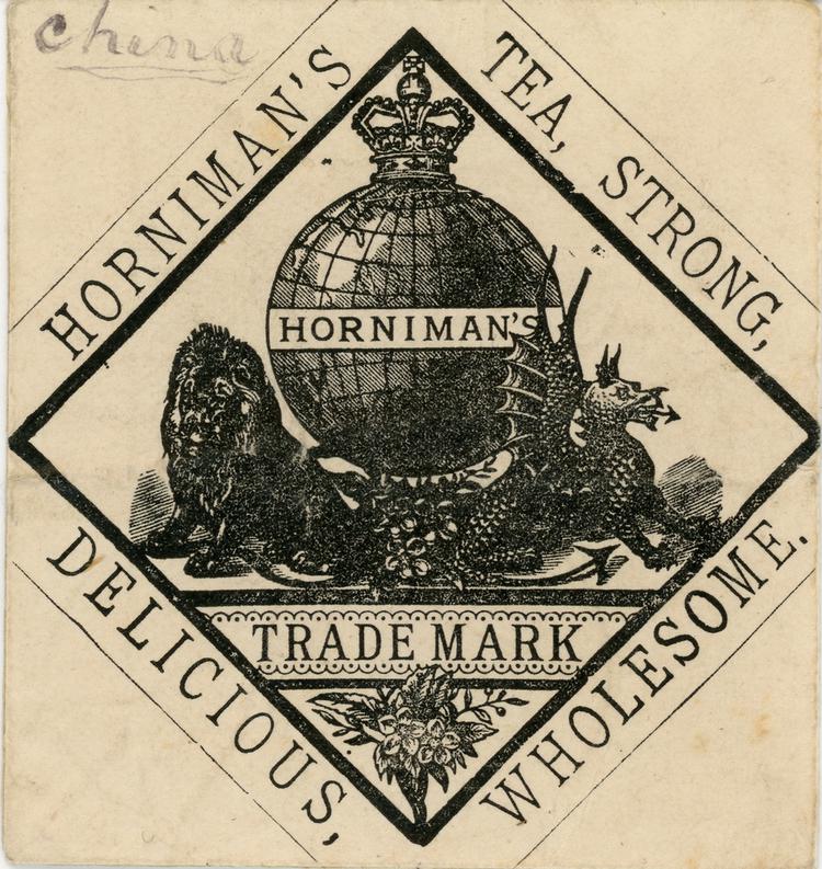 Image of Horniman's tea packet, circa 1890