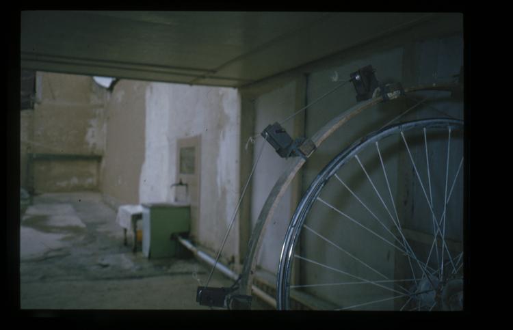 Image of Slide showing the process of silk string manufacture by Rihzhon Khojakhanov and his family