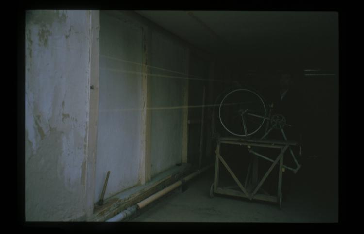 Image of Slide showing the process of silk string manufacture by Rihzhon Khojakhanov and his family