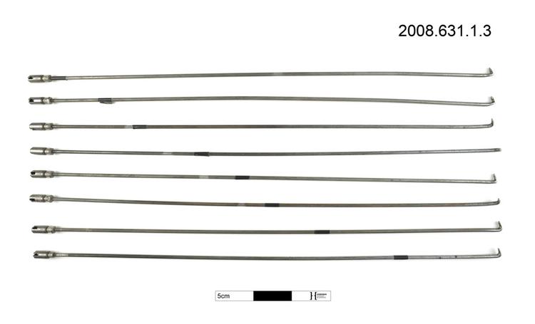 General view of peddle rods of Horniman Museum object no 2008.631.1.3