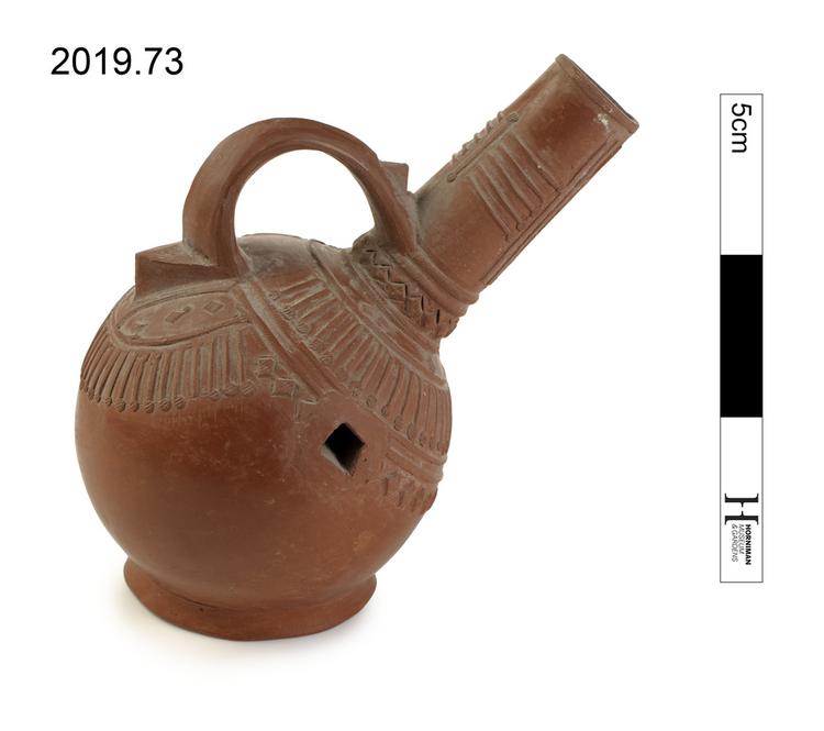 Left side view of whole of Horniman Museum object no 2019.73