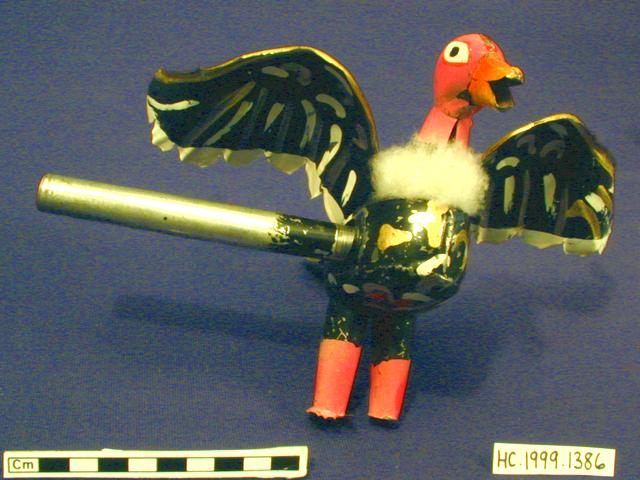 Image of toy rattle; toy bird