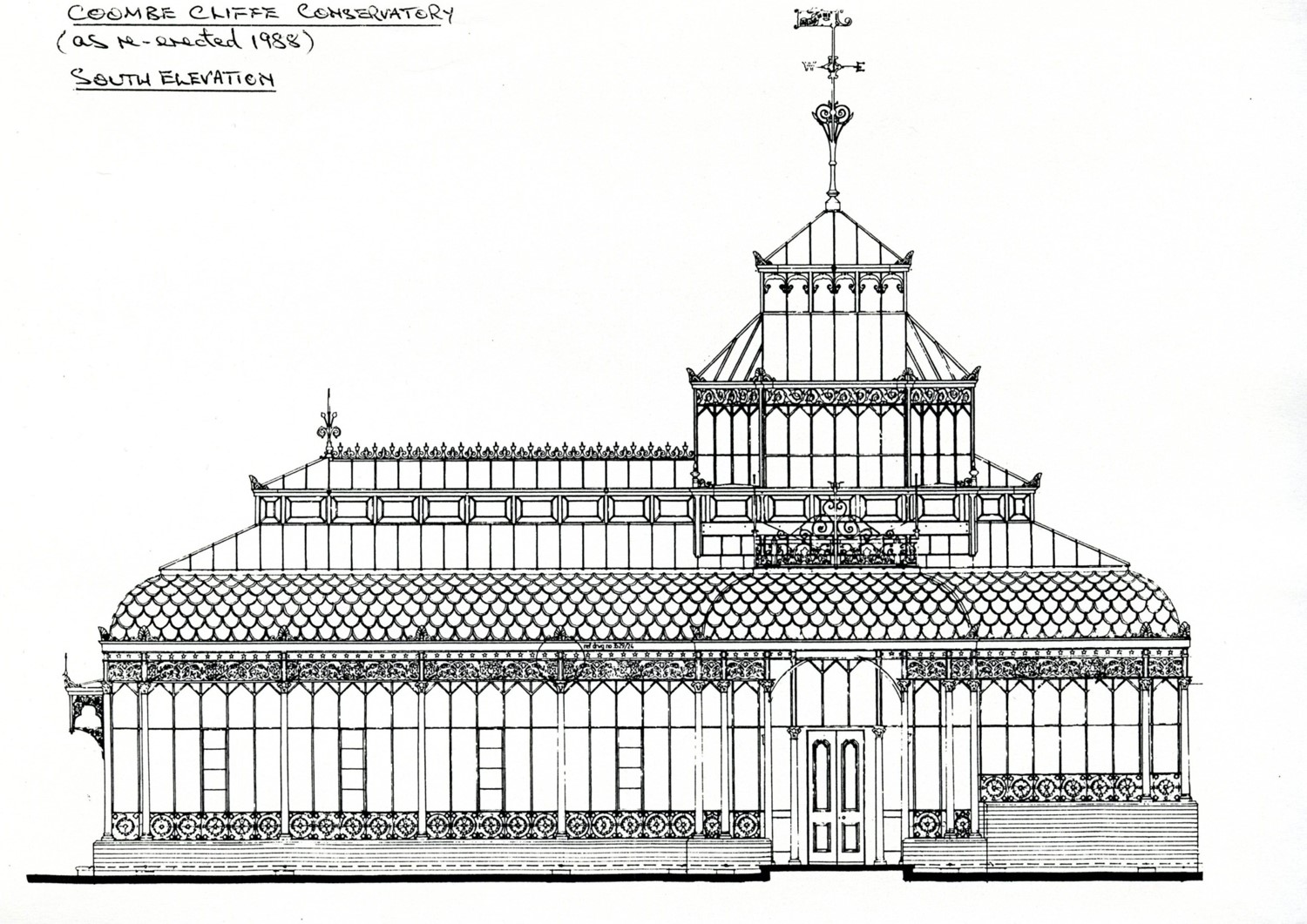 plan of the conservatory