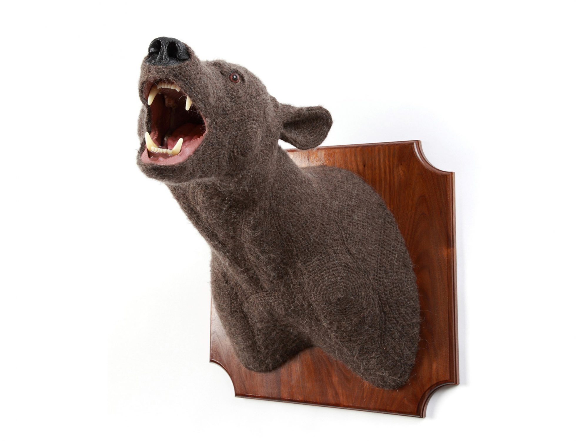 Crotchet sculpture of bear