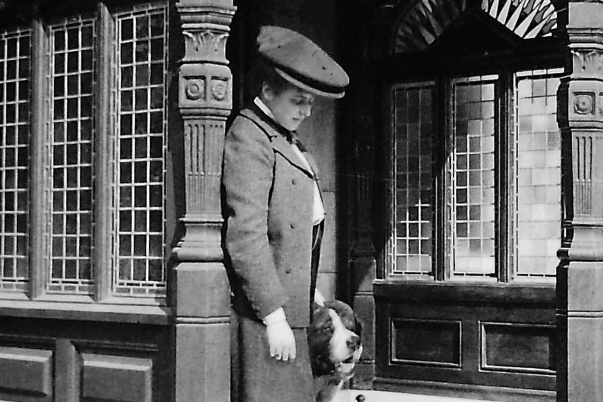 Lady Mary Graham with her dog