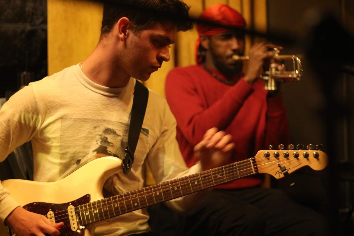 Grifton Forbes-Amos and Kian Cardenas performing
