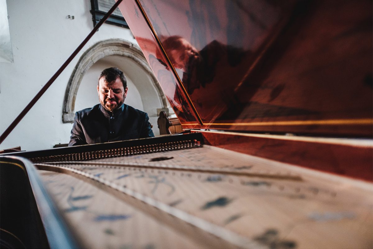 Man playing piano