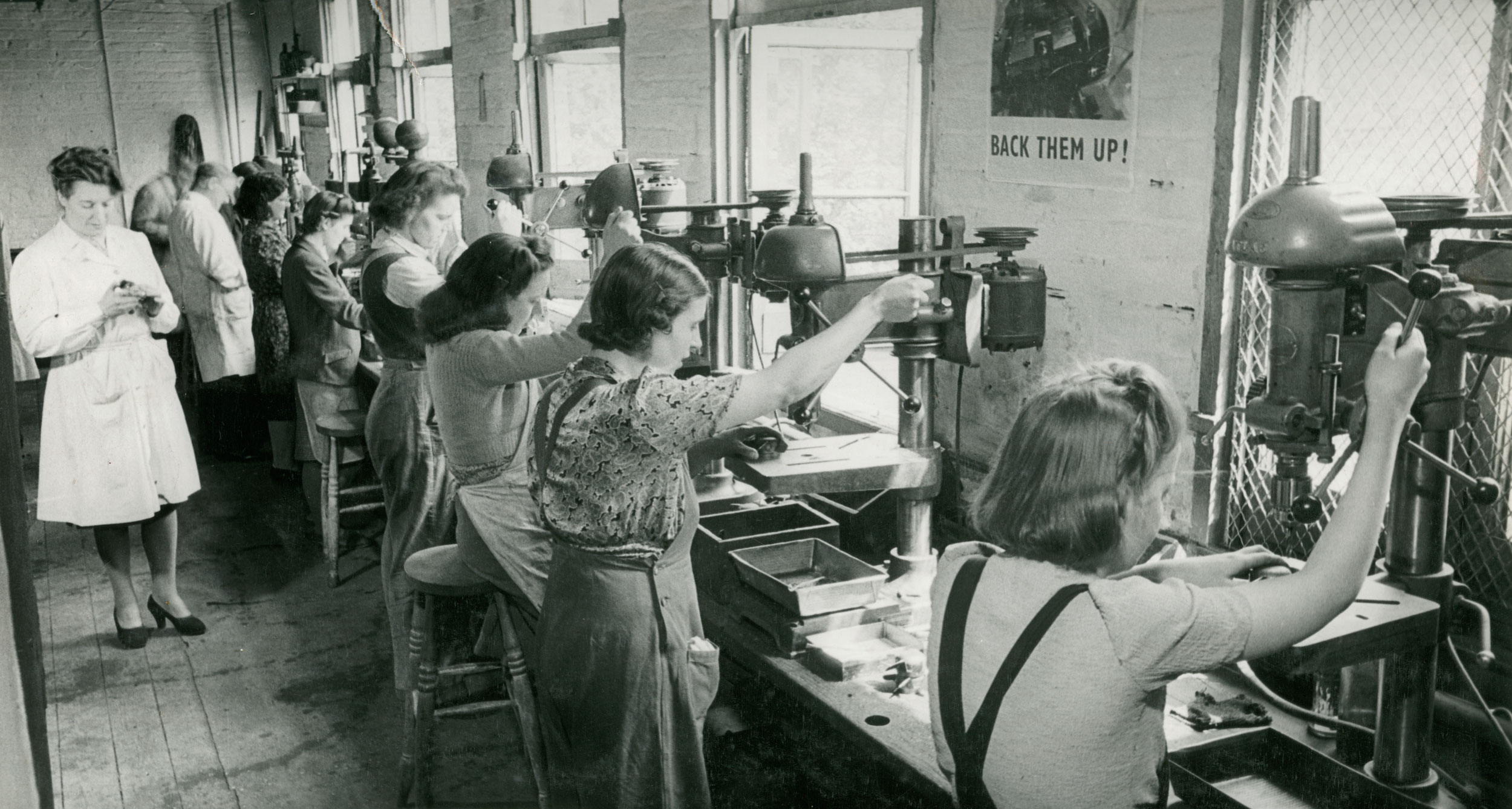Women working on machines