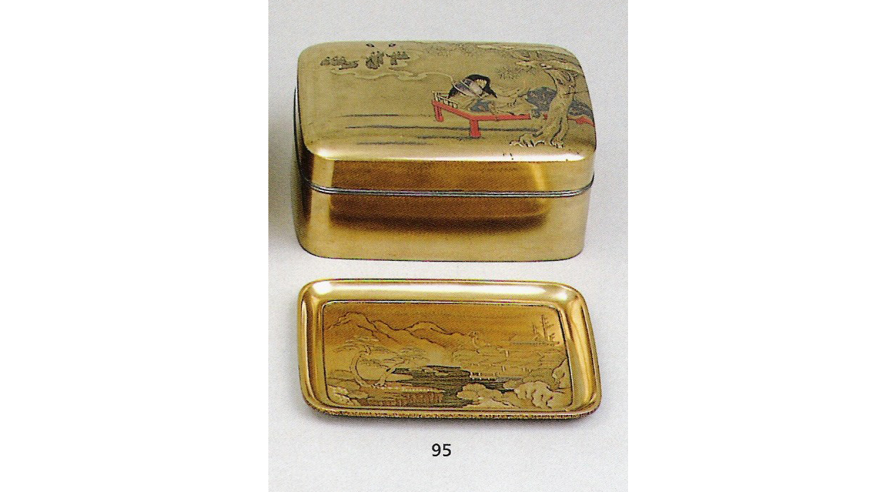 Gold lacquer box