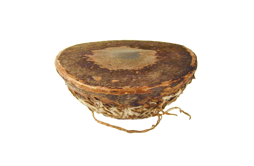 Flat brown drum