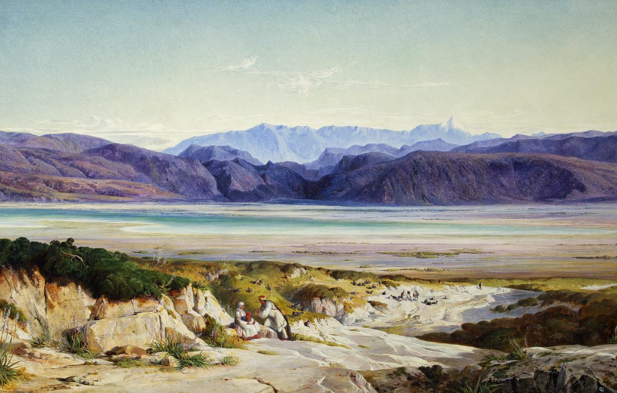 The Mountains of Thermopylae painting by Edward Lear