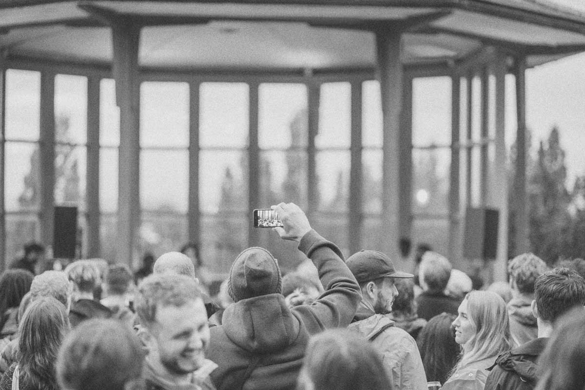 Crowd at the Horniman Bandstand