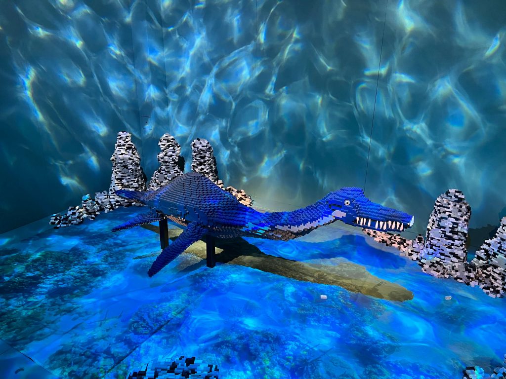 Plesiosaur made of Lego bricks