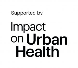 Image reads: Supported by Impact on Urban Health